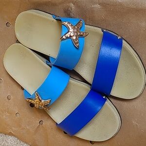 Low Heel Slide Sandals for Women Size 7